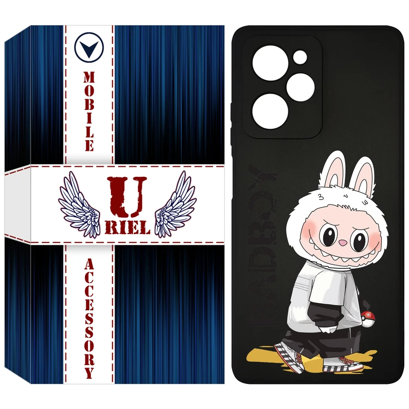 کاور یوریل مدل KSH کد 103 طرح عروسک لبوبو مناسب برای گوشی موبایل شیائومی Poco X5 Pro / Redmi Note 12 Pro 5G