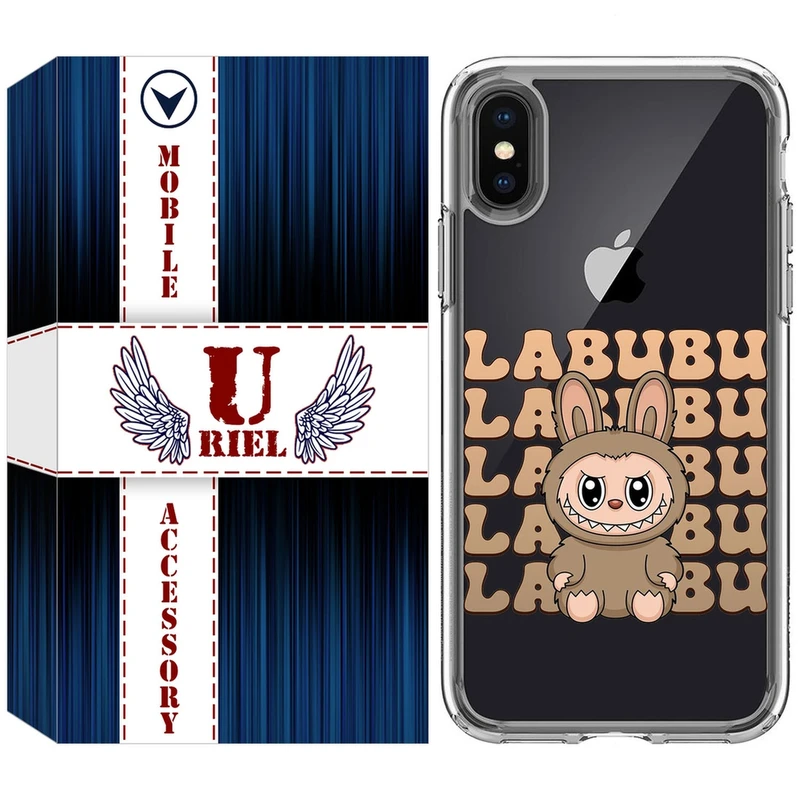 کاور یوریل مدل Clear کد 134 طرح لبوبو Labubu مناسب برای گوشی موبایل اپل iPhone X / XS