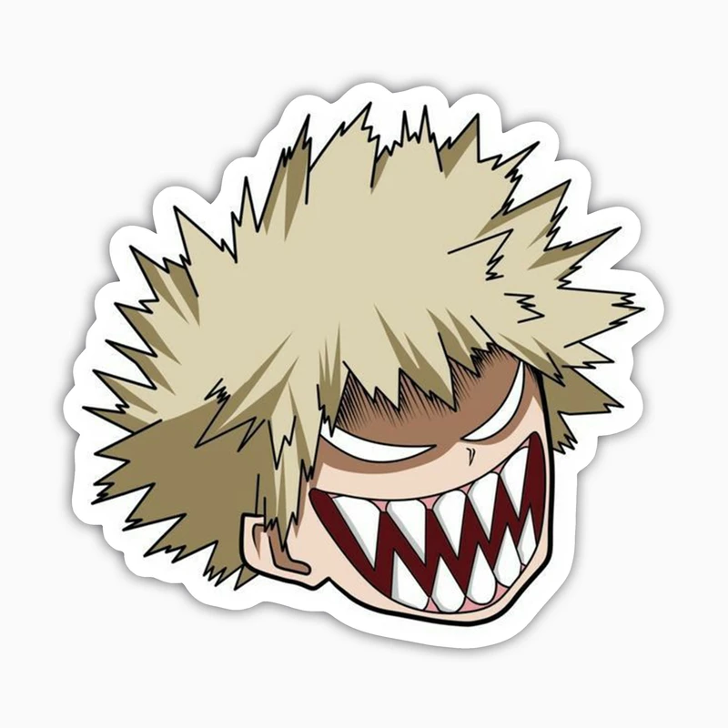 استیکر لپ تاپ و موبایل بووم طرح انیمه My Hero Academy مدل Mad Bakugo کد JD40 