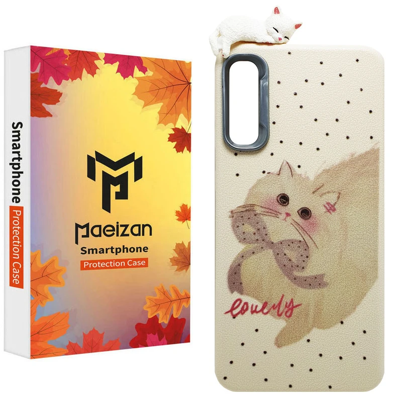 کاور پاییزان مدل گربه طرح لاکچری مناسب برای گوشی موبایل سامسونگ Galaxy A50 / A50s / A30s