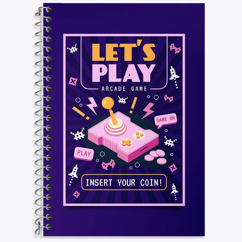 دفتر لغت 50 برگ خندالو طرح گیمر کد F2345