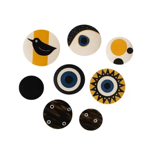 تابلو نقاشی اکریلیک مدل چشم نظر کد 800 مجموعه 8 عددی