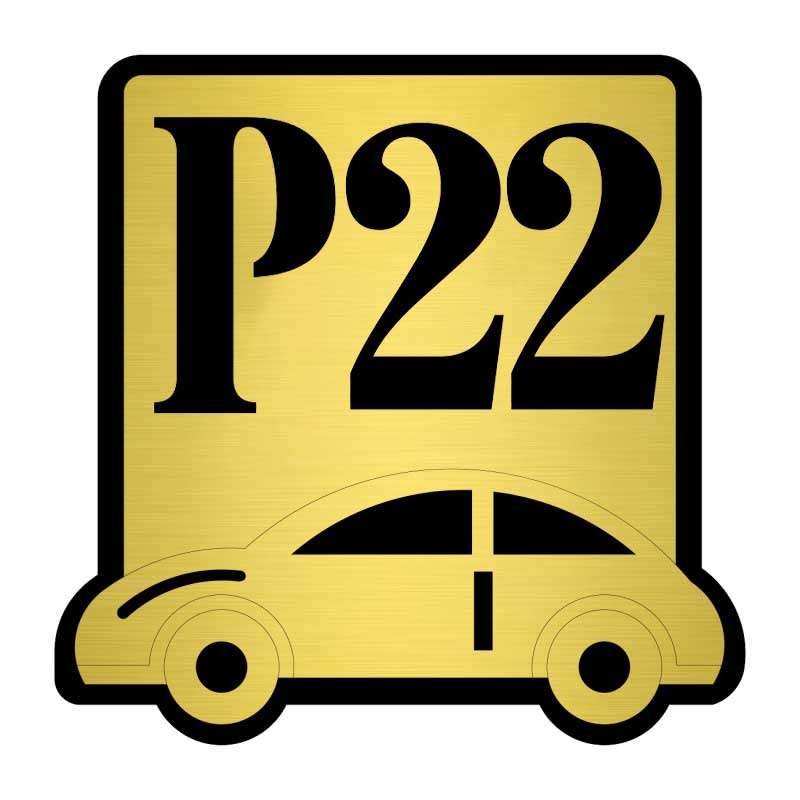  تابلو نشانگر کازیوه طرح پارکینگ شماره 22 کد P-BG 22