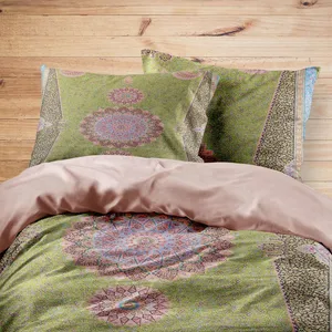 سرویس روتختی مدوپد طرح فرش قم ترنجی مدل C-Ghom051 یک نفره 4 تکه