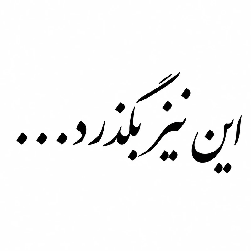 برچسب بدنه خودرو سولگی طرح این نیز بگذرد کد M039