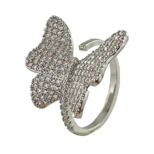 انگشتر زنانه وای اس ایکس مدل پروانه کد AAE205