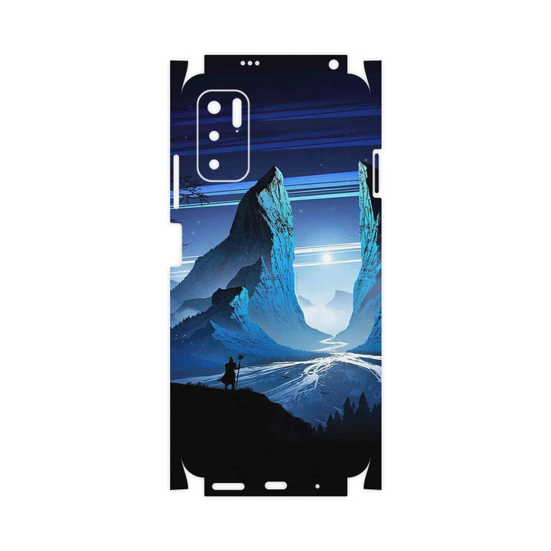 برچسب پوششی ماهوت مدل Blue Mountains Digital Art-FullSkin مناسب برای گوشی موبایل شیائومی Redmi Note 10 5G