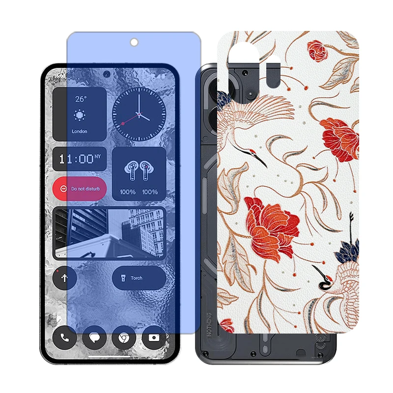 محافظ صفحه نمایش آنتی بلو گلس مدل Together مناسب برای گوشی موبایل ناتینگ 2 Phone به همراه برچسب پوششی پشت گوشی
