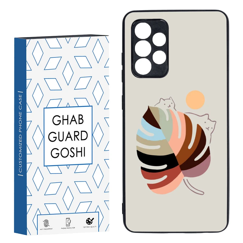 کاور قاب گارد گوشی طرح گربه کد TPU-014 مناسب برای گوشی موبایل سامسونگ Galaxy A52