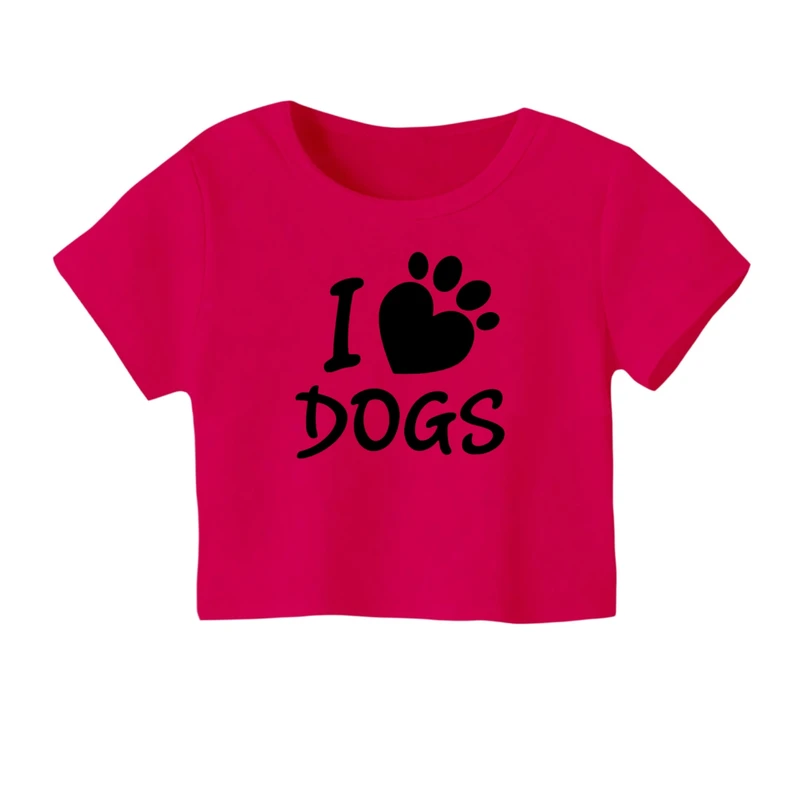 کراپ‌ تی‌شرت آستین کوتاه زنانه مدل رد پا کد ۱