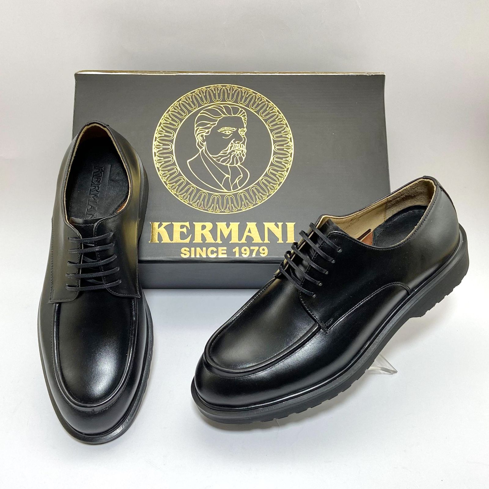 کفش مردانه کرمانی مدل چرم دستدوز کد 1069 رنگ مشکی - - 3