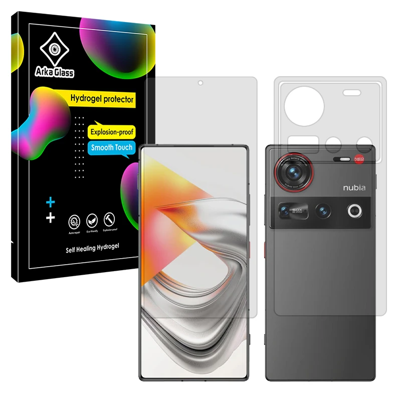 محافظ صفحه نمایش مات آرکا گلس مدل Tough مناسب برای گوشی موبایل زد تی ای Nubia Z70 Ultra به همراه محافظ پشت گوشی