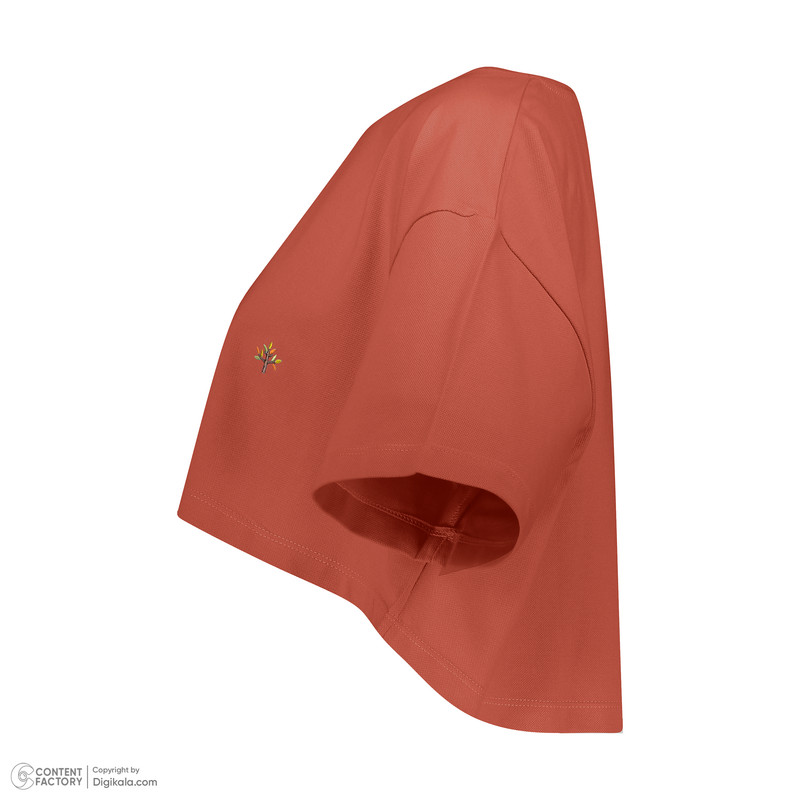 ست کراپ تی شرت آستین کوتاه و شلوارک زنانه ناربن مدل 15211066 رنگ نارنجی