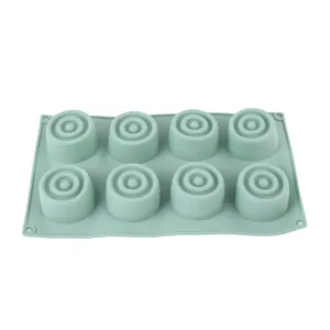 قالب دسر سیلیکونی مدل اسپیرال 8 خانه