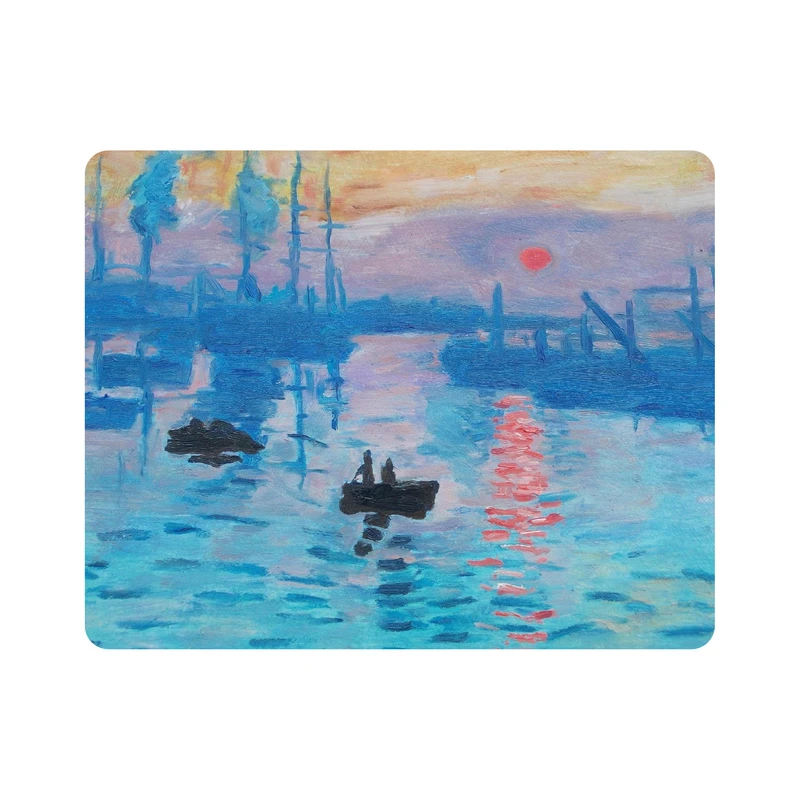 ماوس پد طرح نقاشی طلوع آفتاب از کلود مونه مدل m3017