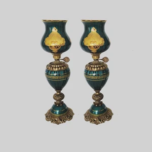 شمعدان کریستال سازان کد SH1224 بسته دو عددی