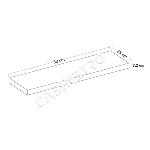 شلف دیواری فلفور کابینت مدل 80 cm