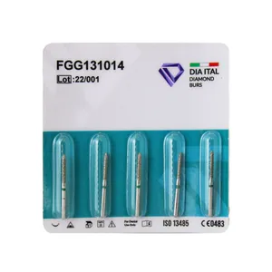 فرز الماسی دیا ایتالیا مدل Cylinder Pointed-L 131 سایز 014 بسته 5 عددی