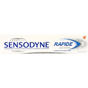 خمیر دندان سنسوداین مدل RAPIDE ACTION BLANCHEUR وزن 75 گرم