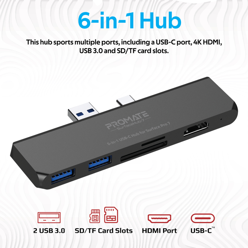 هاب USB-C شش پورت پرومیت 