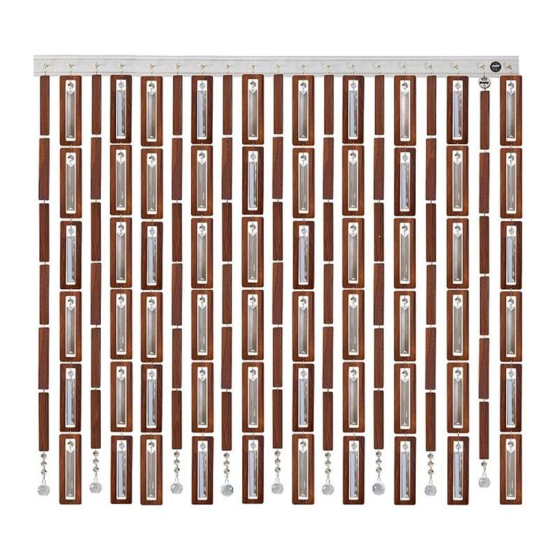 پرده آریا کریستال مدل چوبی سایز 100x300 سانتی متر