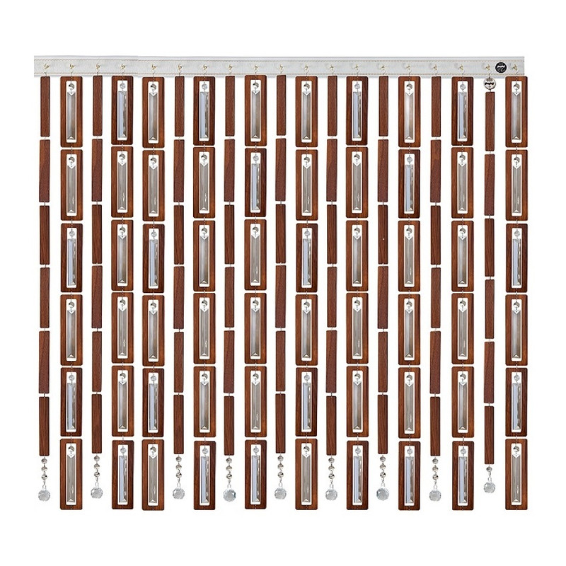 پرده آریا کریستال مدل چوبی سایز 100x300 سانتی متر