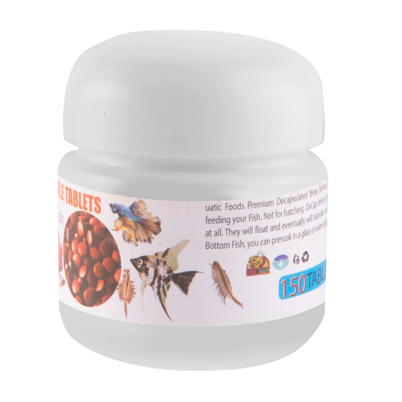 عکس شماره 3 : قرص آرتمیا دکپسوله آبزیان مدل 7d بسته 150 عددی