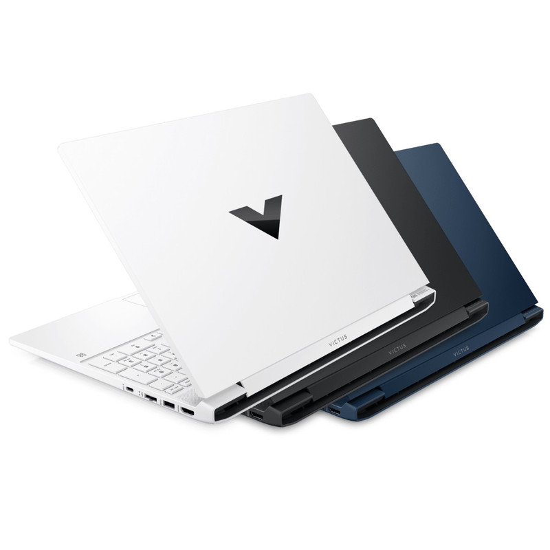 عکس لپ‌تاپ اچ‌ پی مدل Victus 15 Gaming FA1082wm با پردازنده Core i5-13420H و گرافیک RTX4050 6GB، رم DDR4 16GB با فرکانس 3200MHz، حافظه SSD با ظرفیت 512GB، نمایشگر 15.6 اینچ IPS با وضوح FHD و نرخ به‌روزرسانی 144Hz، سیستم‌عامل Windows 11 — زاویه و جزئیات 13