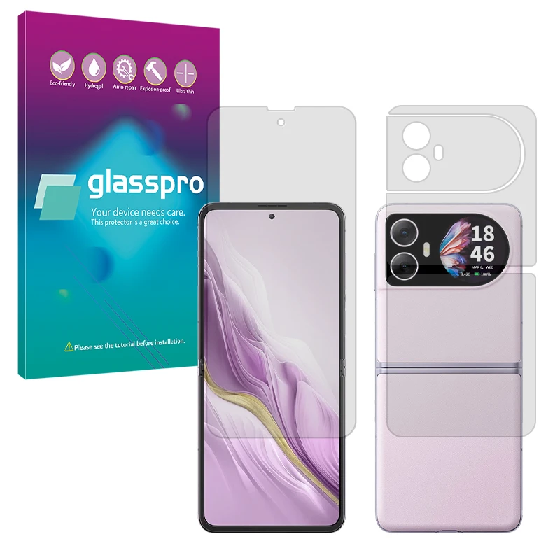 محافظ صفحه نمایش مات گلس پرو مدل Resistant مناسب برای گوشی موبایل بلک ویو Hero 10 به همراه محافظ پشت گوشی