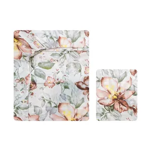 سرویس ملحفه آدنو مدل خزان کد IR130 یک نفره 2تکه