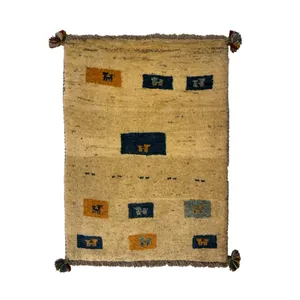 گبه فرش دستباف نیم متری مدل بافت قشقای شیراز کد NKP-sgp13