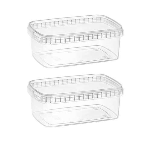 ظرف نگهدارنده طب پلاستیک مدل 1200C بسته 2 عددی 