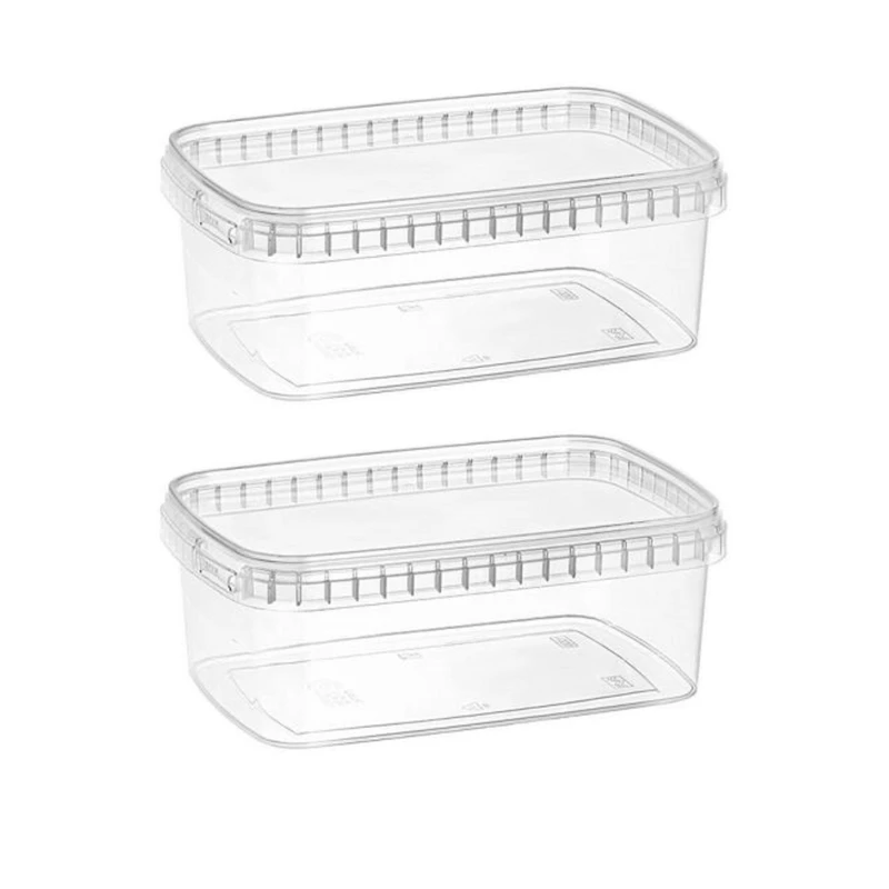 ظرف نگهدارنده طب پلاستیک مدل 1200C بسته 2 عددی 