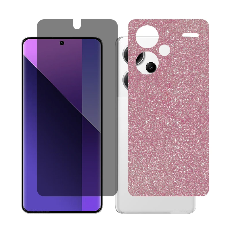 محافظ صفحه نمایش حریم شخصی گلس مدل Together مناسب برای گوشی موبایل شیائومی Redmi Note 13 Pro Plus به همراه برچسب پوششی پشت گوشی