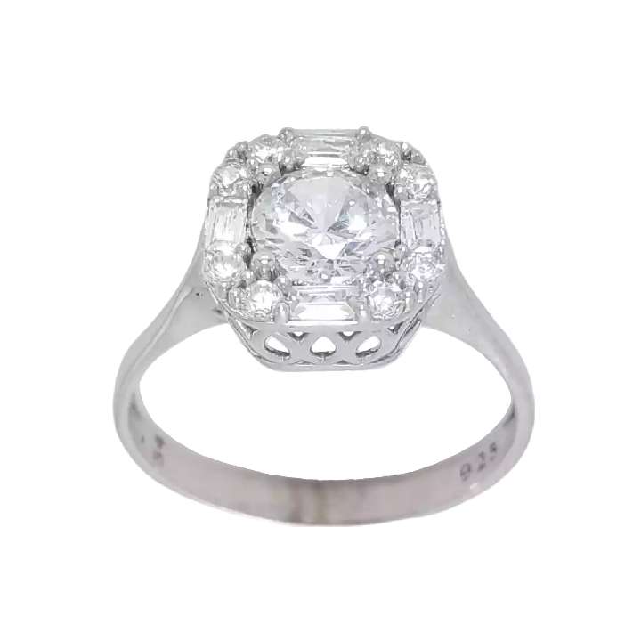 انگشتر نقره زنانه کد 26