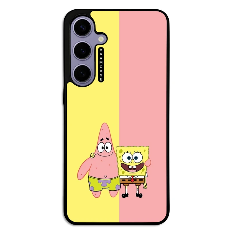کاور آکام مدل AMC-WSGS24P-SPONGE BOB6 مناسب برای گوشی موبایل سامسونگ Galaxy S24 Plus