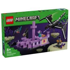 لگو 657 تکه سری ماینکرفت مدل Minecraft The Ender Dragon and End Ship 21264