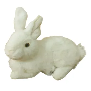 عروسک طرح خرگوش مدل Winter Rabbit کد SZT5/399 طول 28 سانتی‌متر