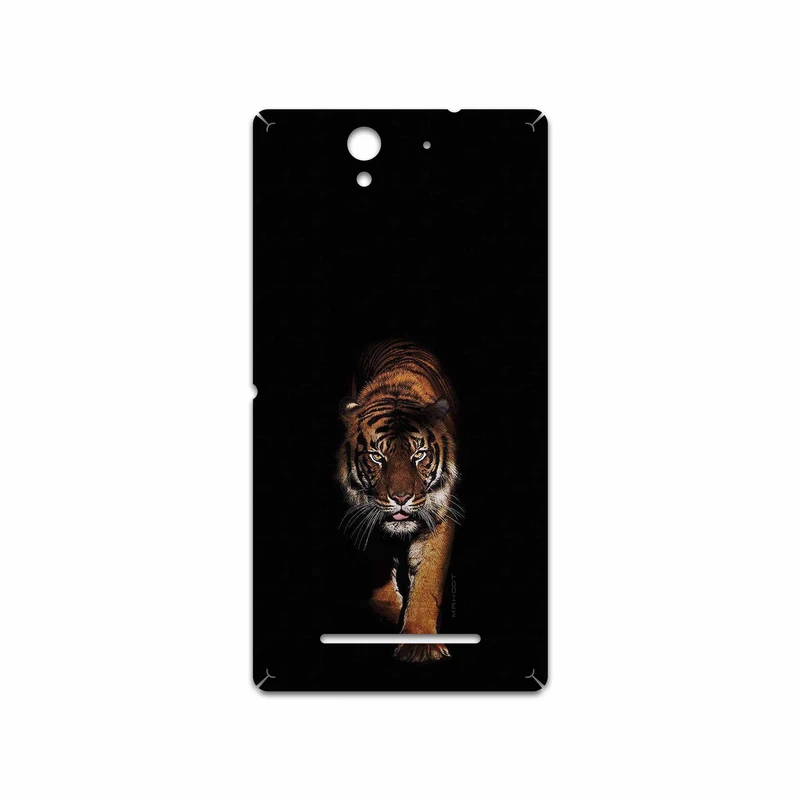 برچسب پوششی ماهوت مدل Wild Tiger مناسب برای گوشی موبایل سونی Xperia C3 Dual