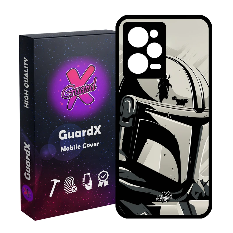 کاور گارد ایکس طرح Mandalorian مدل Glass10502 مناسب برای گوشی موبایل شیائومی Redmi Note 12 Pro 5G/Poco X5 Pro 5G/Note 12 Pro Pro speed
