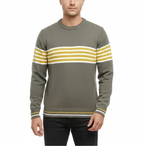 پلیور یقه گرد مردانه مدل GERDSADVYZCT