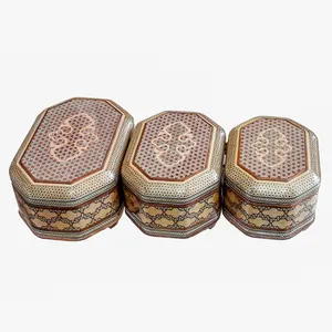 جعبه جواهرات خاتم کاری کد 033 مجموعه 3 عددی