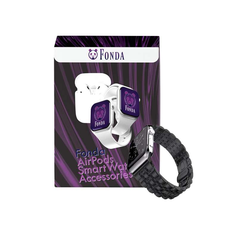 بند فوندا مدل -7bead مناسب برای ساعت هوشمند اپل واچ 45 میلی متری