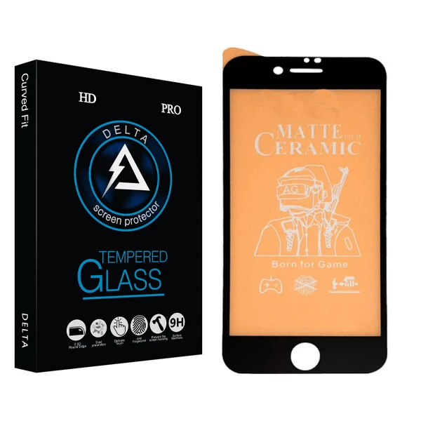 محافظ صفحه نمایش سرامیکی مات دلتا مدل 1 مناسب برای گوشی موبایل اپل iphone 6/7/8