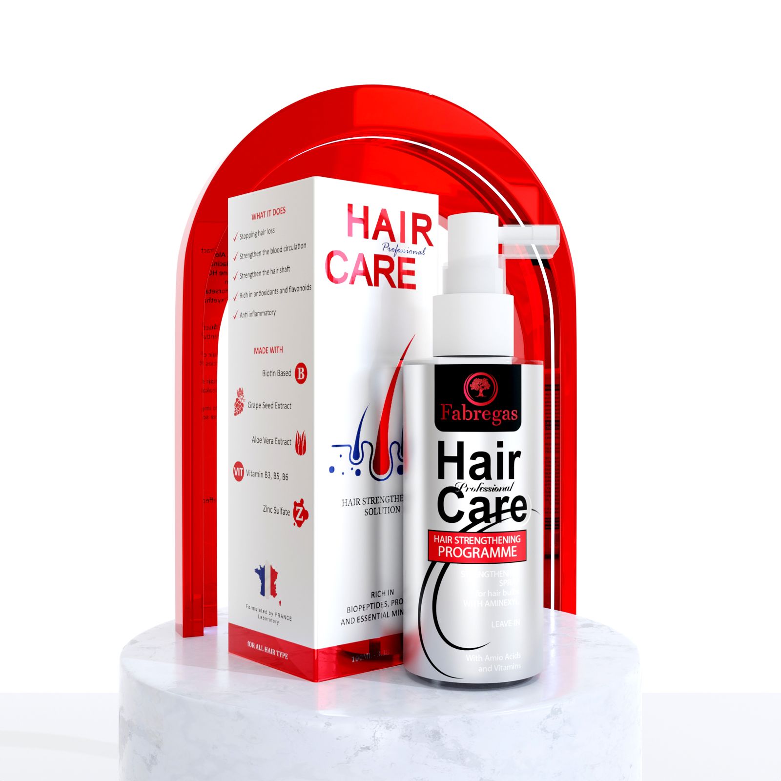 تونیک ضد ریزش و تقویت کننده مو فابریگاس مدل Hair Care حجم 100 میلی لیتر -  - 2