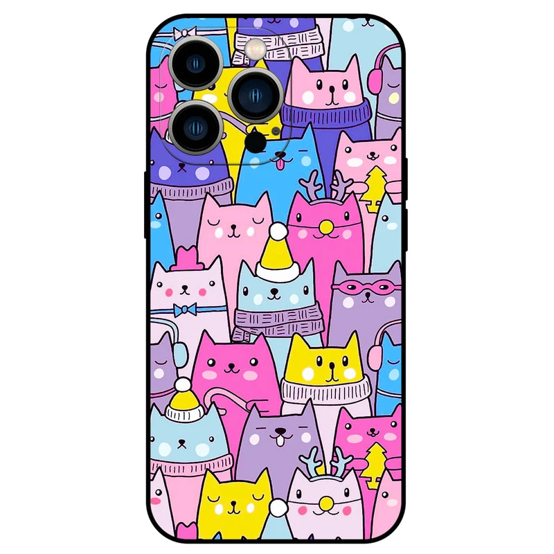 کاور مگافون طرح گربه مدل 8065 مناسب برای گوشی موبایل اپل iPhone 14 Pro Max  