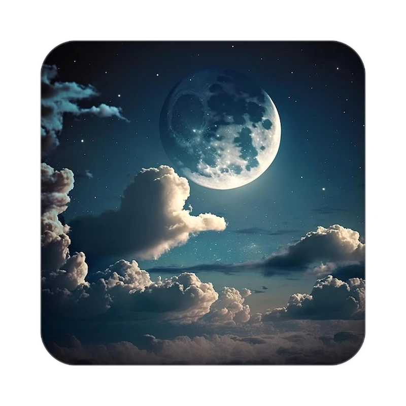 زیر لیوانی کاکتی طرح ماه و ستاره مدل mp53160