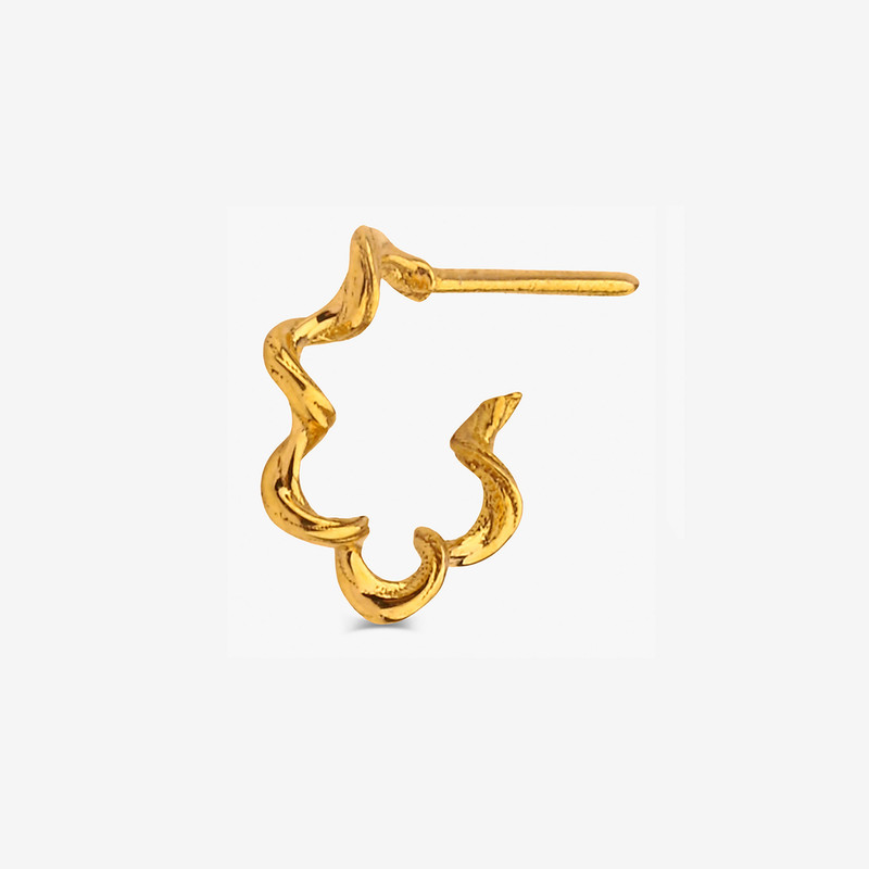 گوشواره میخی طلا 18 عیار زنانه پرسته مدل WE643-1