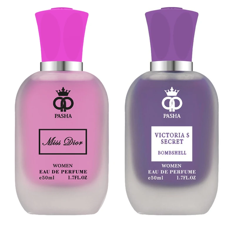 ادوپرفیوم زنانه پاشا مدل میس دیور و بامبشل حجم 50 میلی‌لیتر بسته 2 عددی
