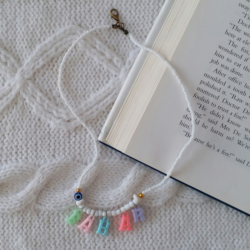 گردنبند دخترانه مدل تابستانی اسم بهار کد G238